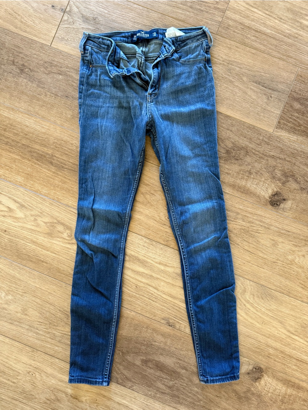 Hollister Women's Dark Blue Skinny Jeans